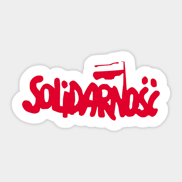 Solidarity - Polish Trade Union and Movement of the 1980s Sticker by Naves